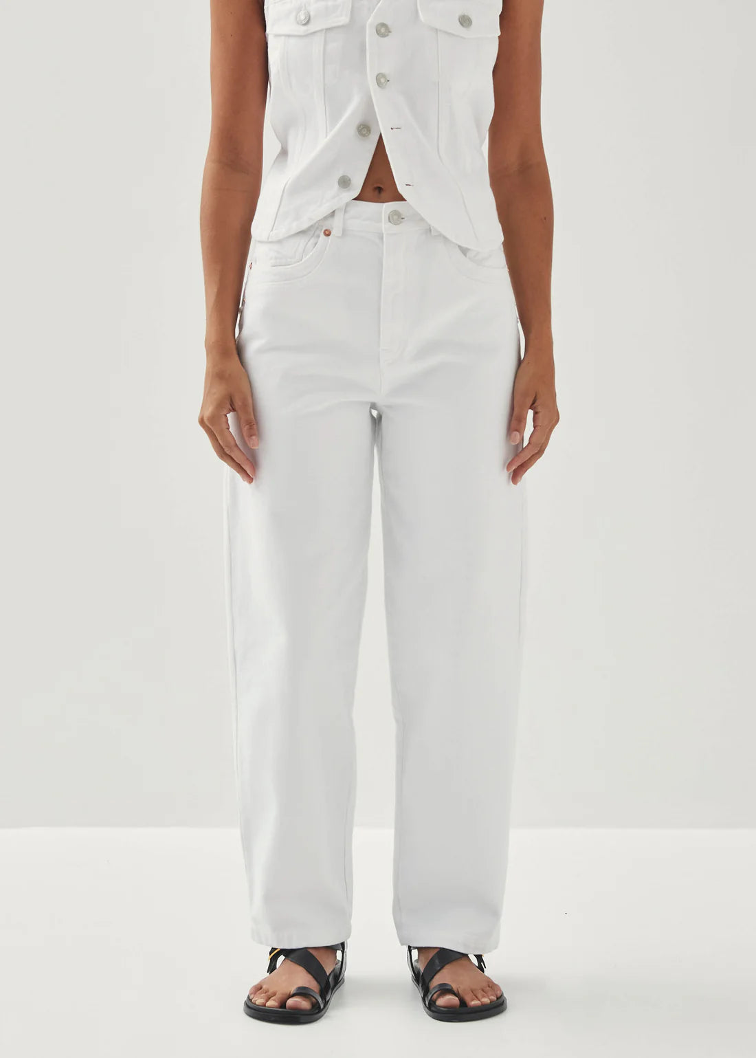 Alohas - Jeans Lorenza White