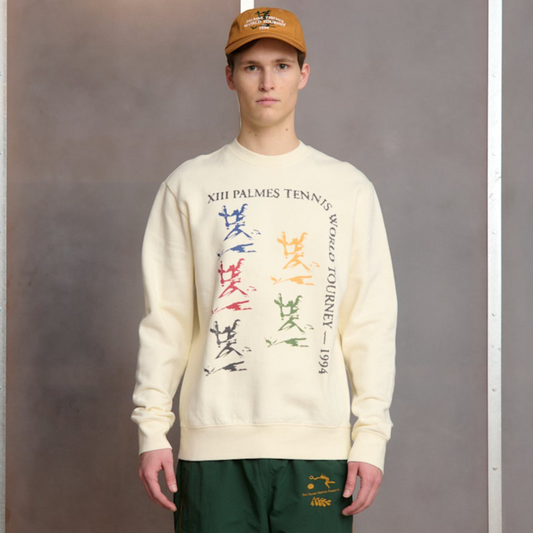 Palmes - Crewneck Tourney off-white