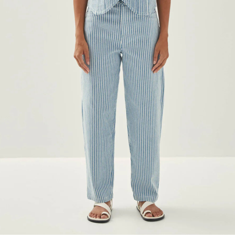 Alohas - Jeans Lorenza Stripes Blue White