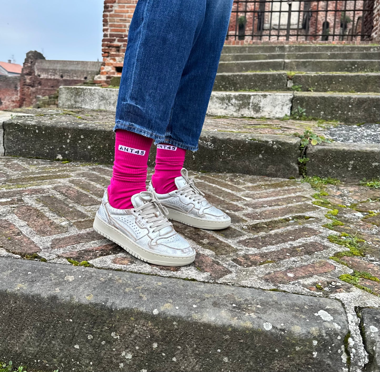 ANT45 - Socks Alicudi in cotton Fucsia