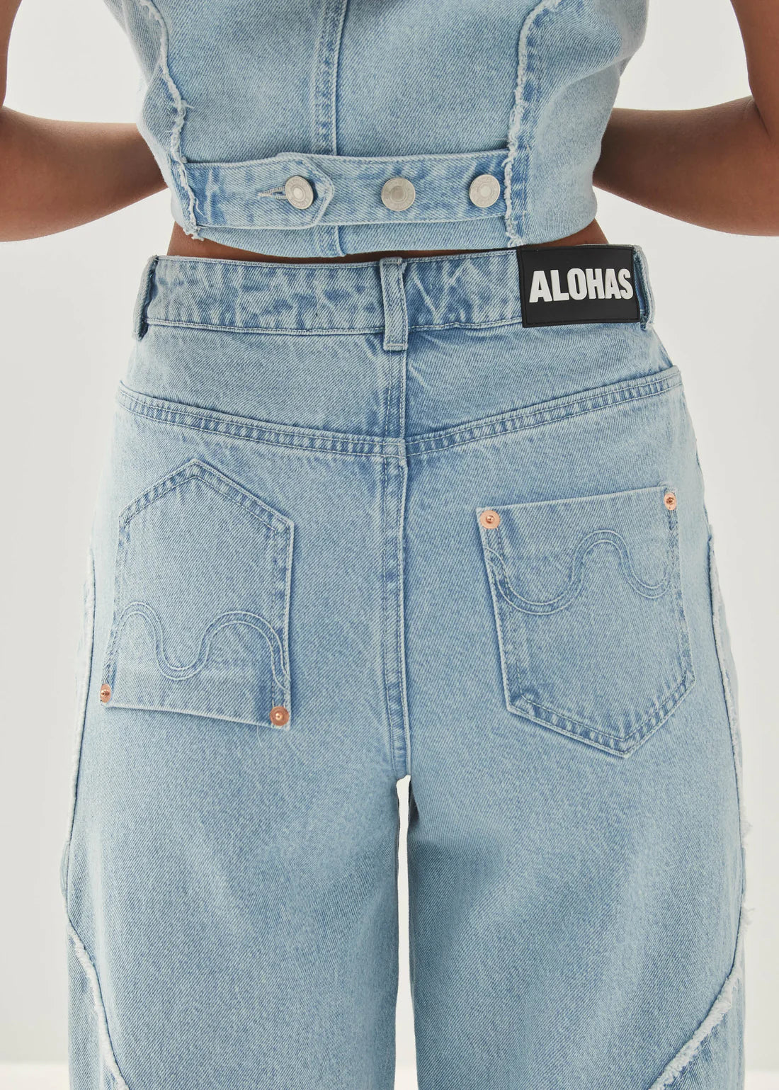 Alohas - Jeans Lorenza Light Blue