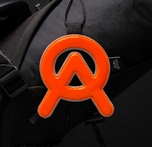 Alba Optics - Keychain Logo Reflector Balck Orange