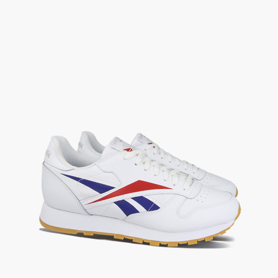 Reebok Shoe Classic Leather MU White Scarle Phablu Blog don t Lie