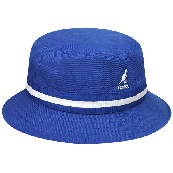 Kangol - Bucket Hat Stripe Lahinch Mykonos Blue